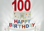Load image into Gallery viewer, Happy 100th Birthday 3D Pop Up Greetings Card
