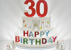 Happy 30th Birthday 3D Pop Up Greeting Card