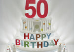 Load image into Gallery viewer, Happy 50th Birthday 3D Pop Up Greeting Card
