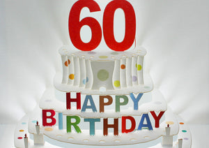 Happy 60th Birthday 3D Pop Up Greetings Card