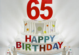 Happy 65th Birthday 3D Pop Up Greetings Card