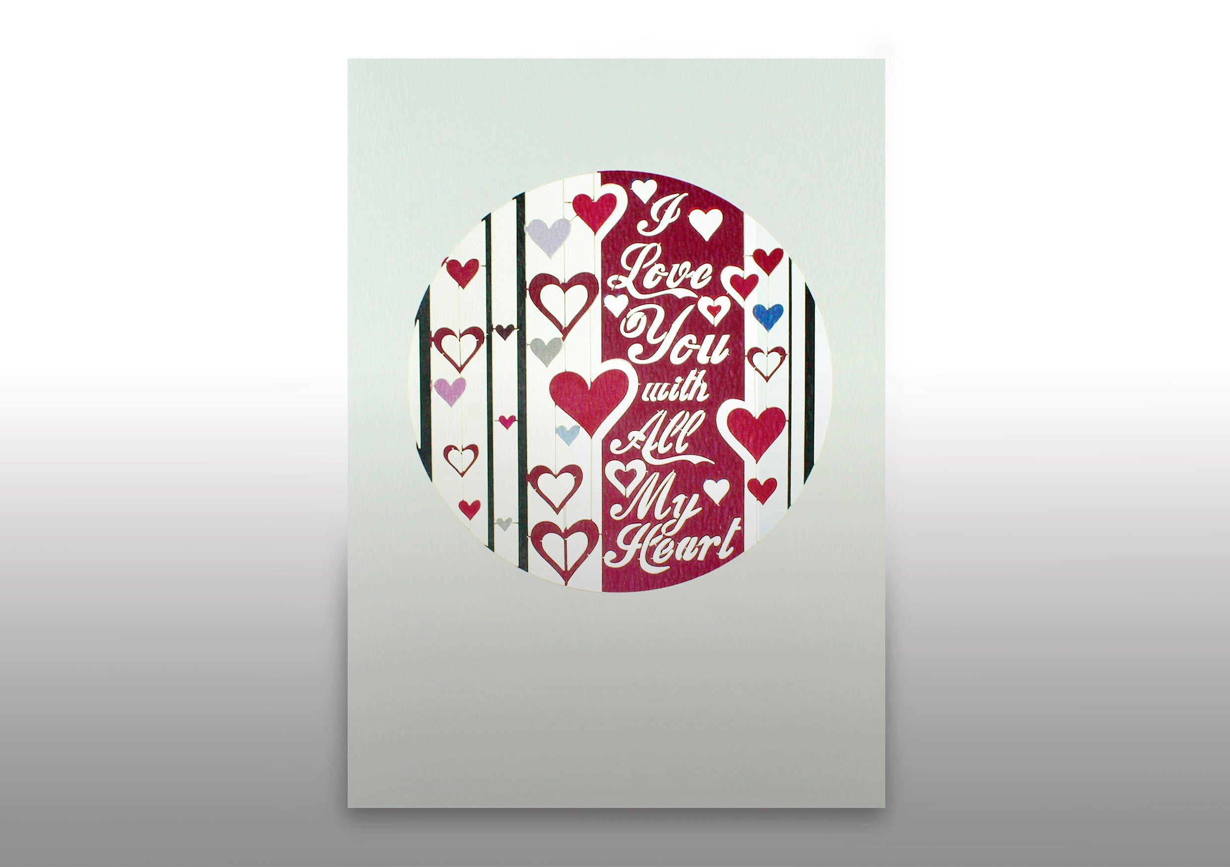 Valentines All my Heart 3D Anniversary Wedding Birthday Greeting Card