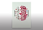 Load image into Gallery viewer, Valentines All my Heart 3D Anniversary Wedding Birthday Greeting Card
