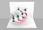 Load image into Gallery viewer, Lifestyle Dancing Ballerina Congratulations Birthday Blank Pop Up 3D Daughter Greeting Card
