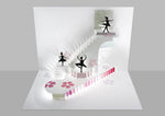 Load image into Gallery viewer, Dancing Steps Ballerina Girl Lifestyle Daughter 3D Pop Up Blank Birthday Greeting Card

