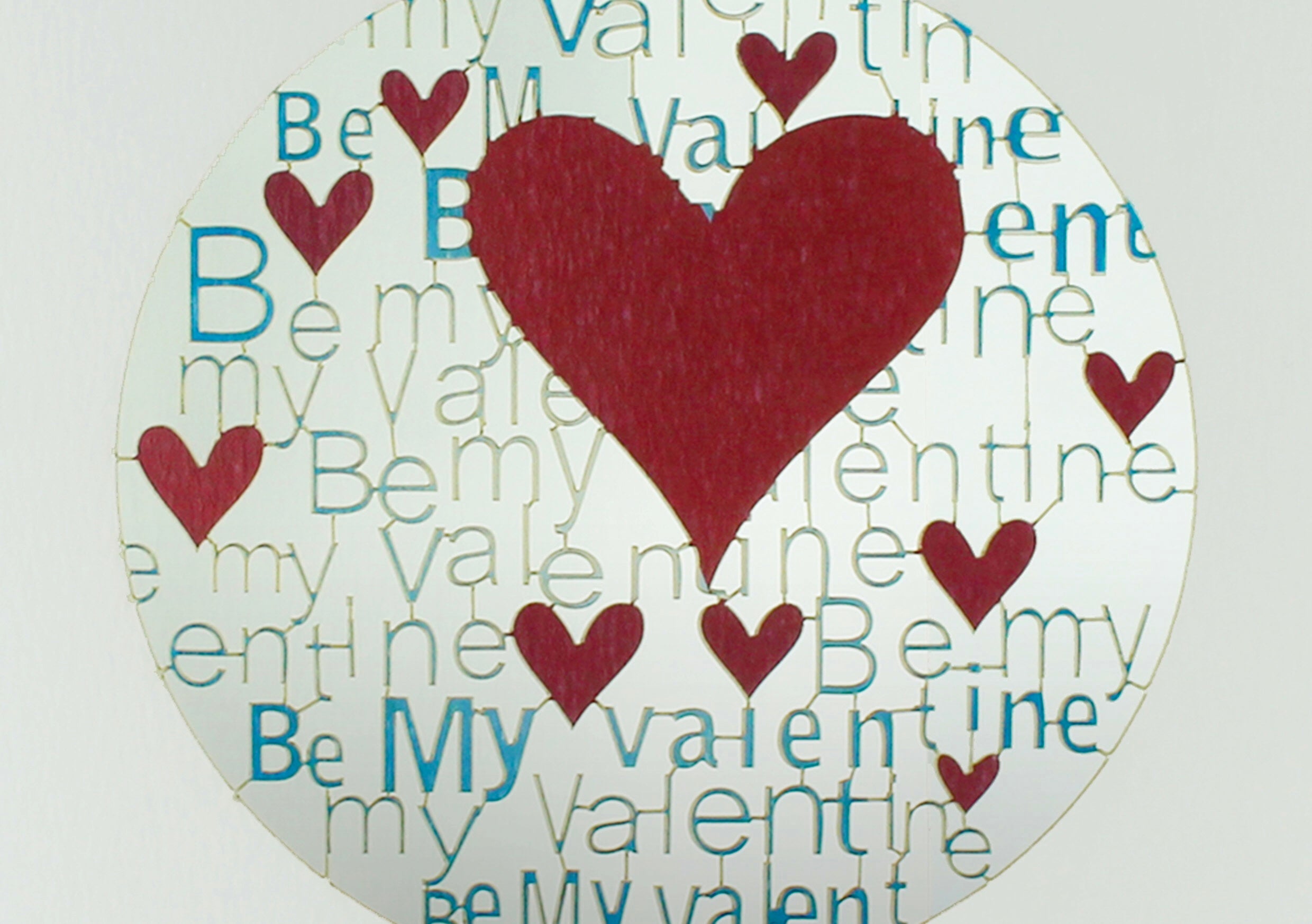 Be My Valentines 3D Anniversary Wedding Birthday Greeting Card