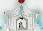 Load image into Gallery viewer, Happy Wedding Day Carousel of Love Fairground Special 3D Pop Up Blank Greeting Card
