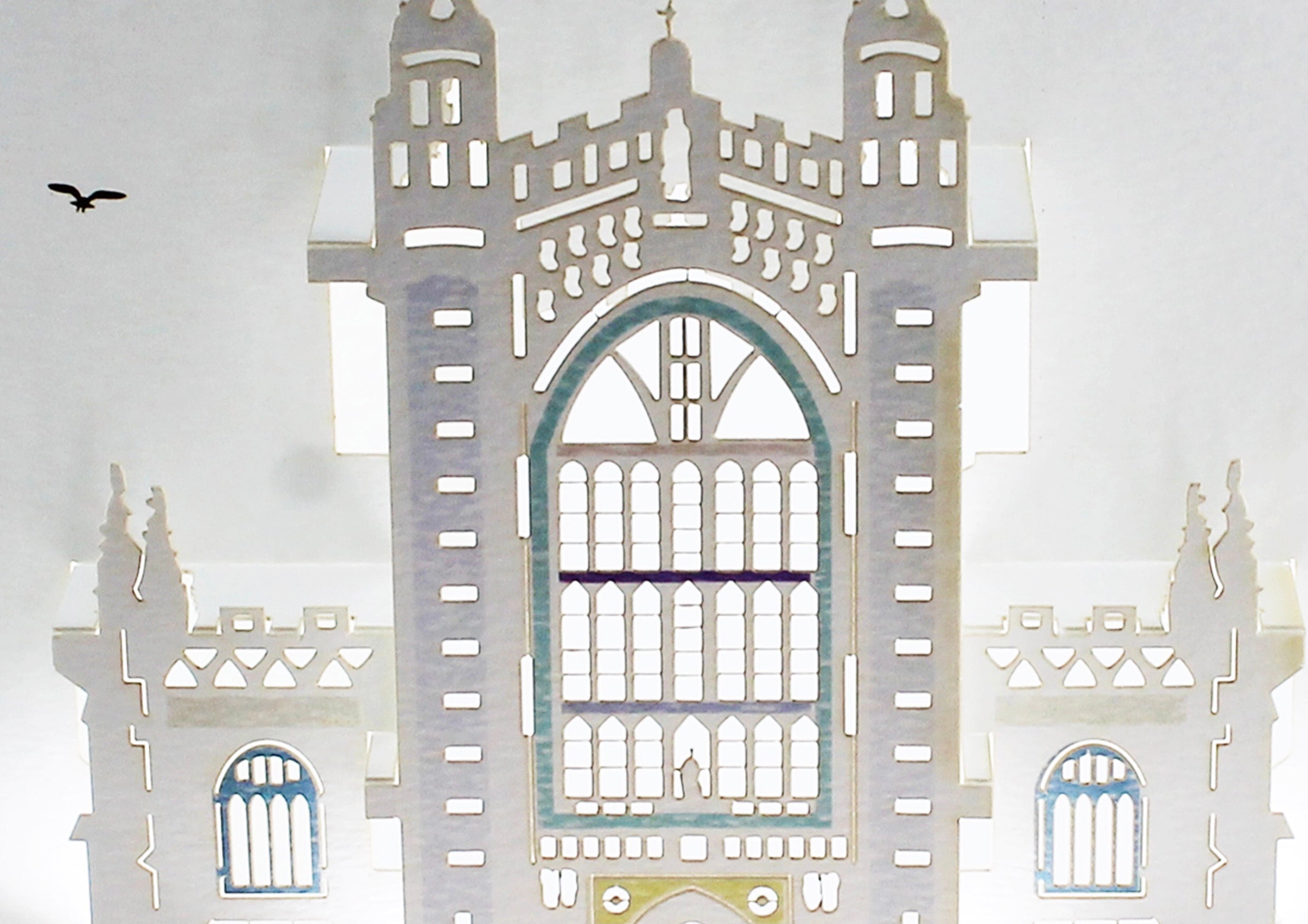 Bath Abbey Iconic British Landmarks 3D Pop Up Birthday Greeting Card