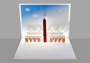 Tate Modern Gallery Iconic London 3D Pop Up Birthday Greeting Card