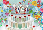 Load image into Gallery viewer, On Your Wedding Day Floral Wedding Cake 3D Pop Up Special Day Greeting Card
