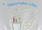 Load image into Gallery viewer, Happy Fathers Day Celebration Occasion 3D Blank Pop Up Greeting Card
