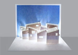 Barbara Hepworth Wakefield Museum Building Iconic British Landmark 3D Pop Up Blank Greeting Card