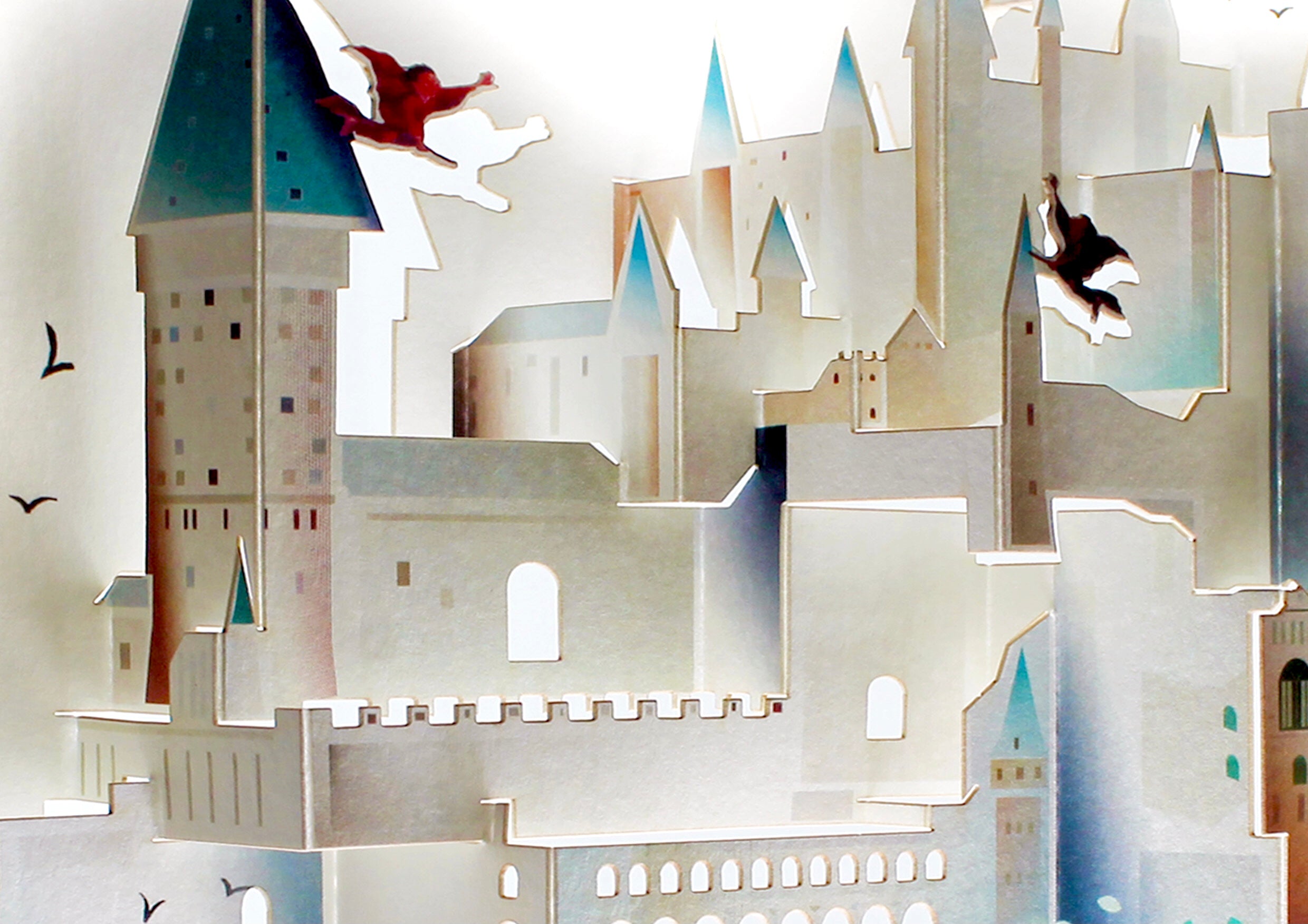 Hogwarts School Harry Potter 3D Pop Up Birthday Greeting Card