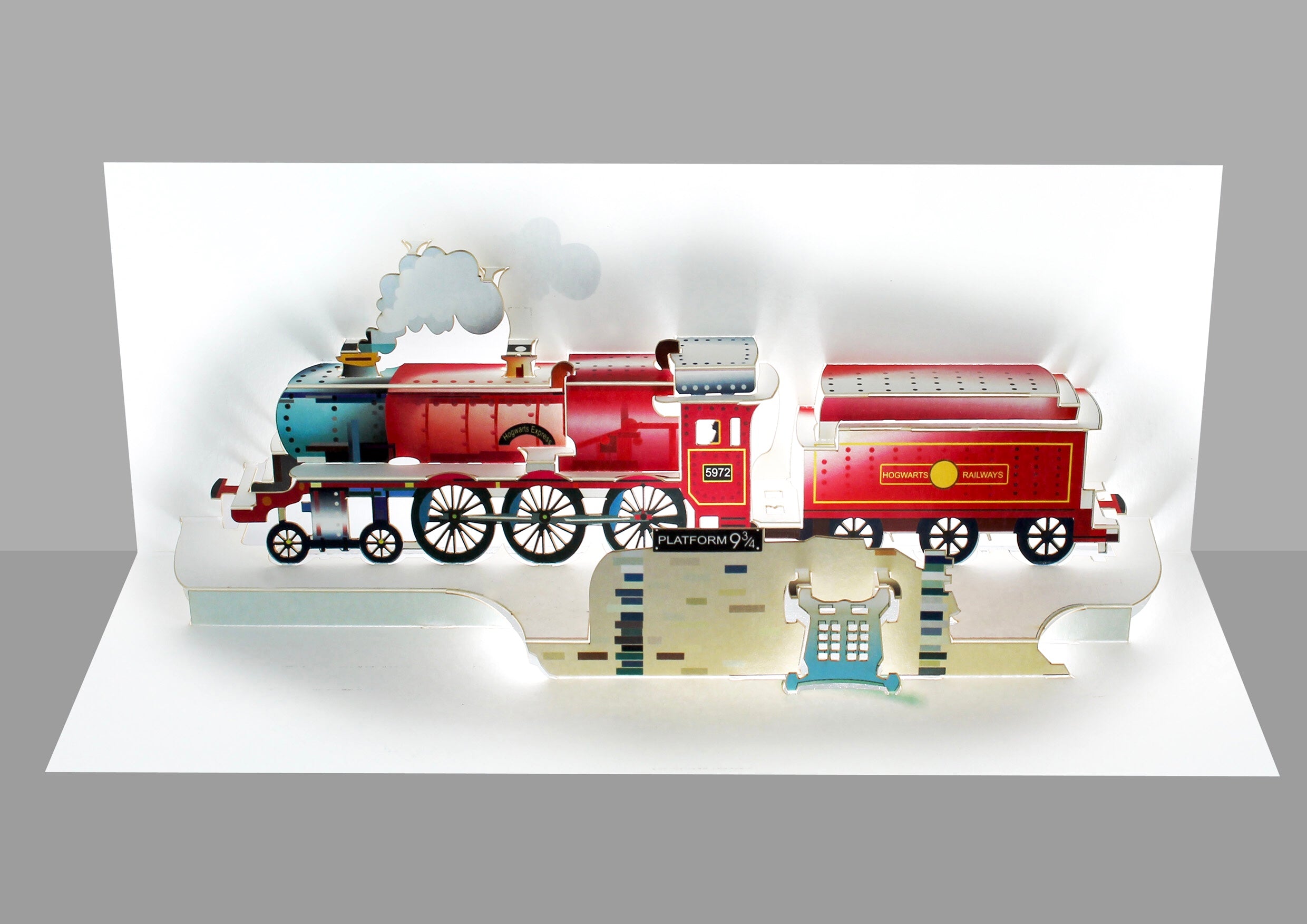 Hogwarts Express Harry Potter 3D Pop Up Birthday Greeting Card