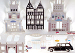 Load image into Gallery viewer, Liberty London Tudor Iconic London Taxi 3D Pop Up Birthday Greeting Card
