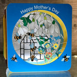 Load image into Gallery viewer, Buzzing Bees Happy Mothers Day Mum Mothering Sunday 3D Greeting Card
