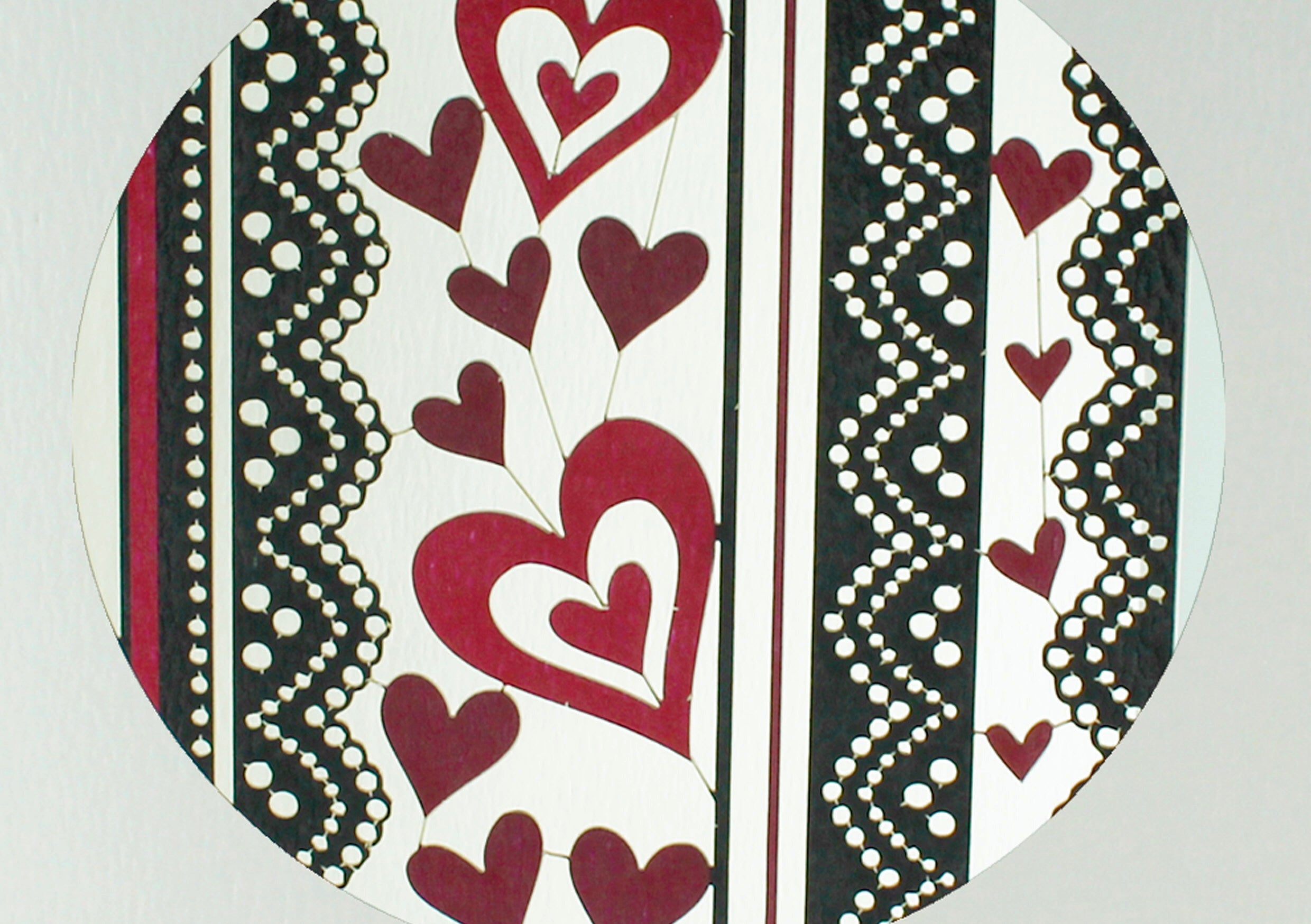 Valentines Lace Love Heart 3D Anniversary Wedding Birthday Greeting Card