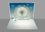 Load image into Gallery viewer, The London Eye Millennium Wheel Iconic Sky London Landmark 3D Pop Up Birthday Greeting Card
