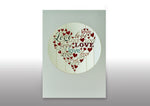 Load image into Gallery viewer, Love Love Love Heart 3D Anniversary Wedding Mothers Day Birthday Greeting Card
