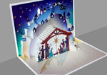Load image into Gallery viewer, 3D Pop Up Christmas Nativity Christmas Greeting Card
