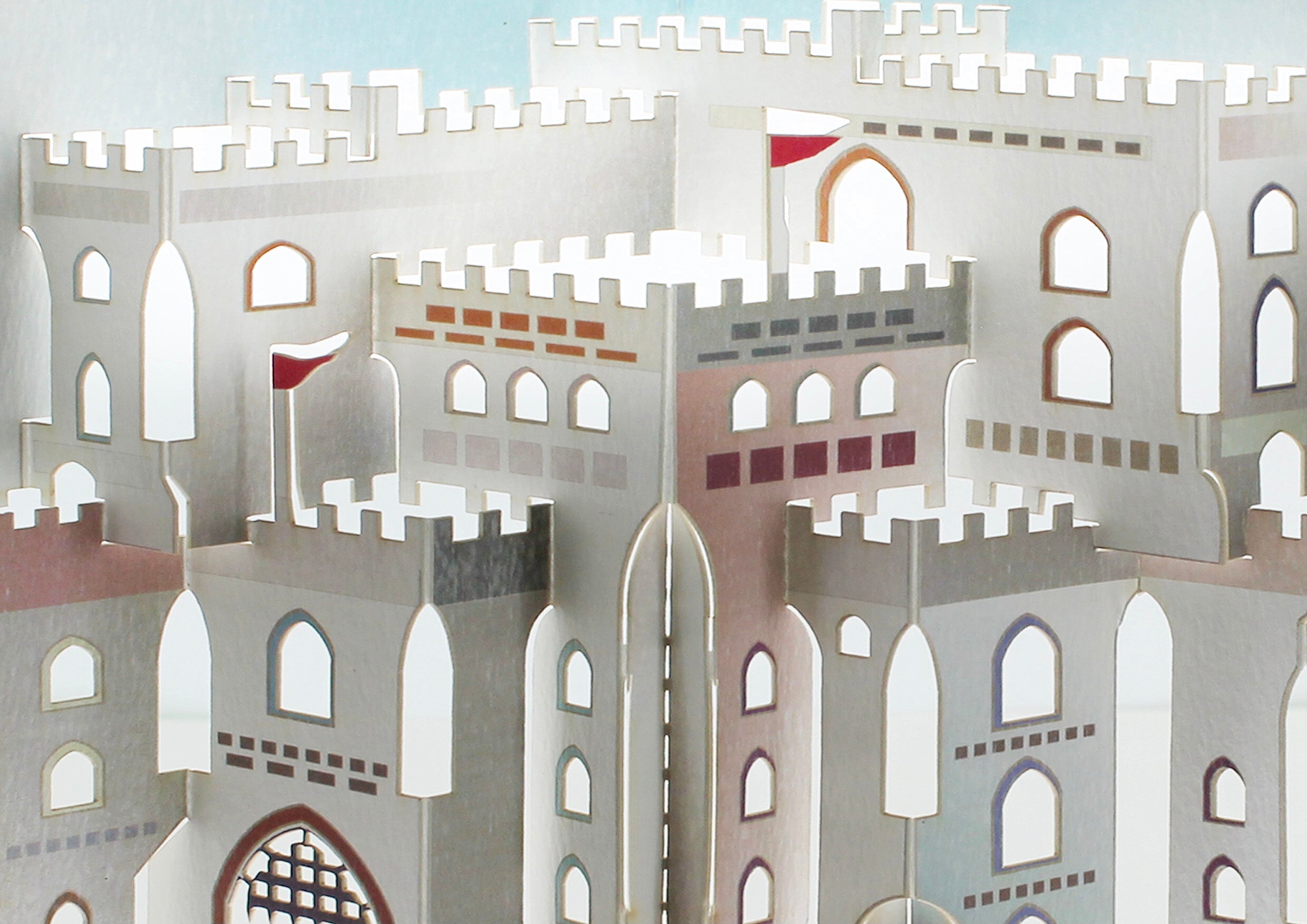 Old English Castle Iconic British Landmarks 3D Pop Up Birthday Greeting Card