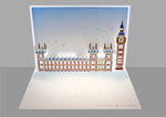 Load image into Gallery viewer, Houses of Parliament &amp; Big Ben Iconic London Landmark 3D Pop Up Birthday Greeting Card
