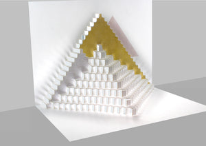 Egyptian Pyramids World Landmarks 3D Pop Up Birthday Greeting Card
