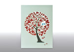 Load image into Gallery viewer, Valentines Red Heart Tree of Love 3D Cut Out Wedding Anniversary Birthday Greeting Card
