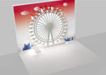Load image into Gallery viewer, London Eye Sunset Iconic London 3D Pop Up Birthday Greeting Card
