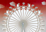 Load image into Gallery viewer, London Eye Sunset Iconic London 3D Pop Up Birthday Greeting Card
