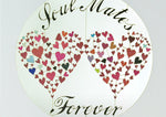 Load image into Gallery viewer, Valentines Soul Mates 3D Cut Out Anniversary Wedding Birthday Greeting Card
