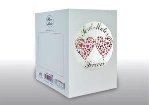 Valentines Soul Mates 3D Cut Out Anniversary Wedding Birthday Greeting Card