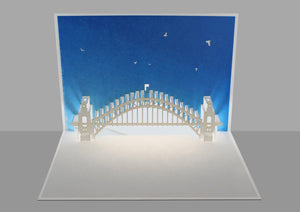 Sydney Harbour Bridge World Landmark 3D Pop Up Birthday Greeting Card