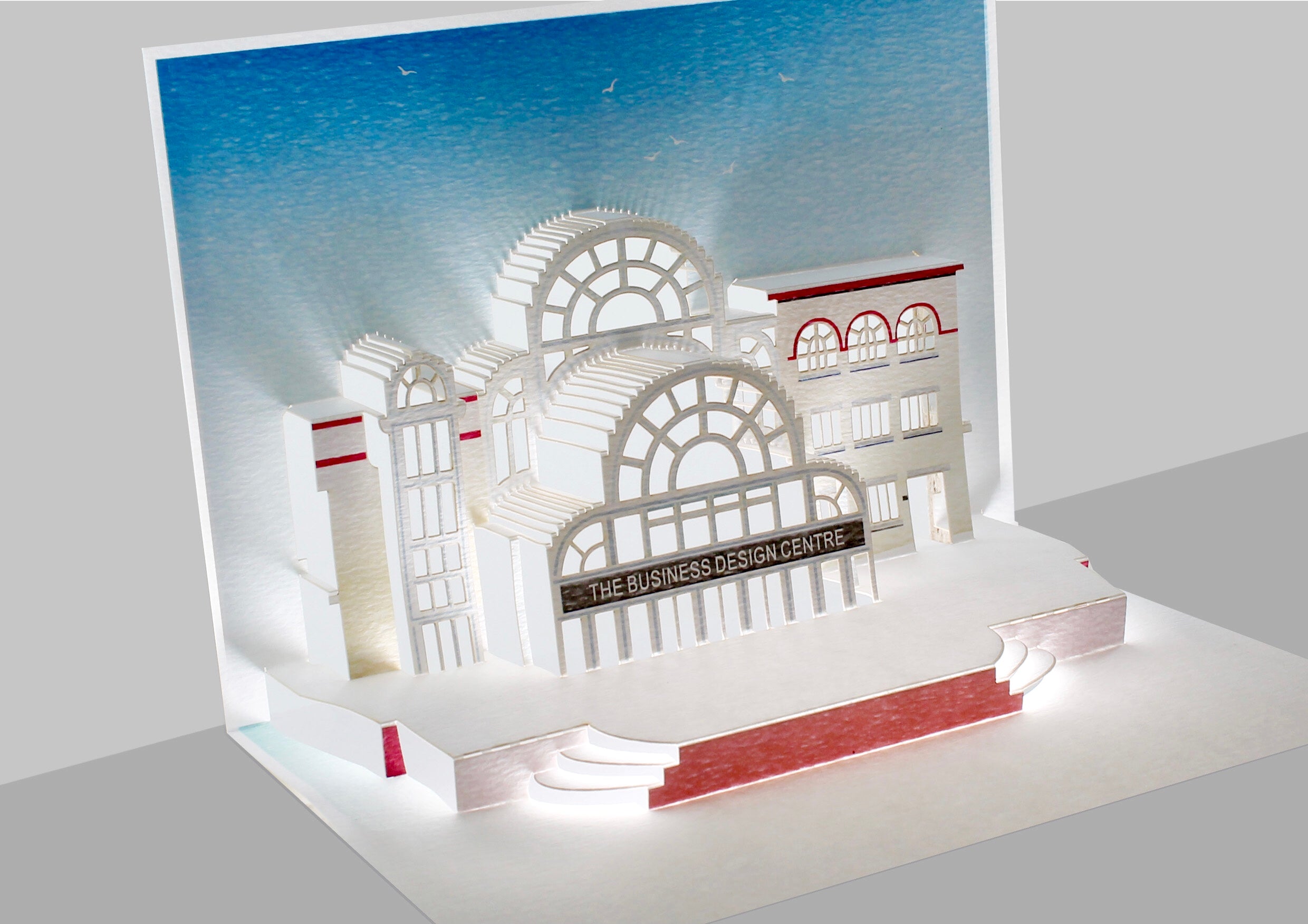 The British Business Design Centre Iconic London Landmark 3D Pop Up Birthday Greeting Card