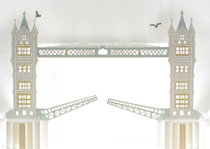 Tower Bridge Iconic London Landmark 3D Pop Up Birthday Greeting Card
