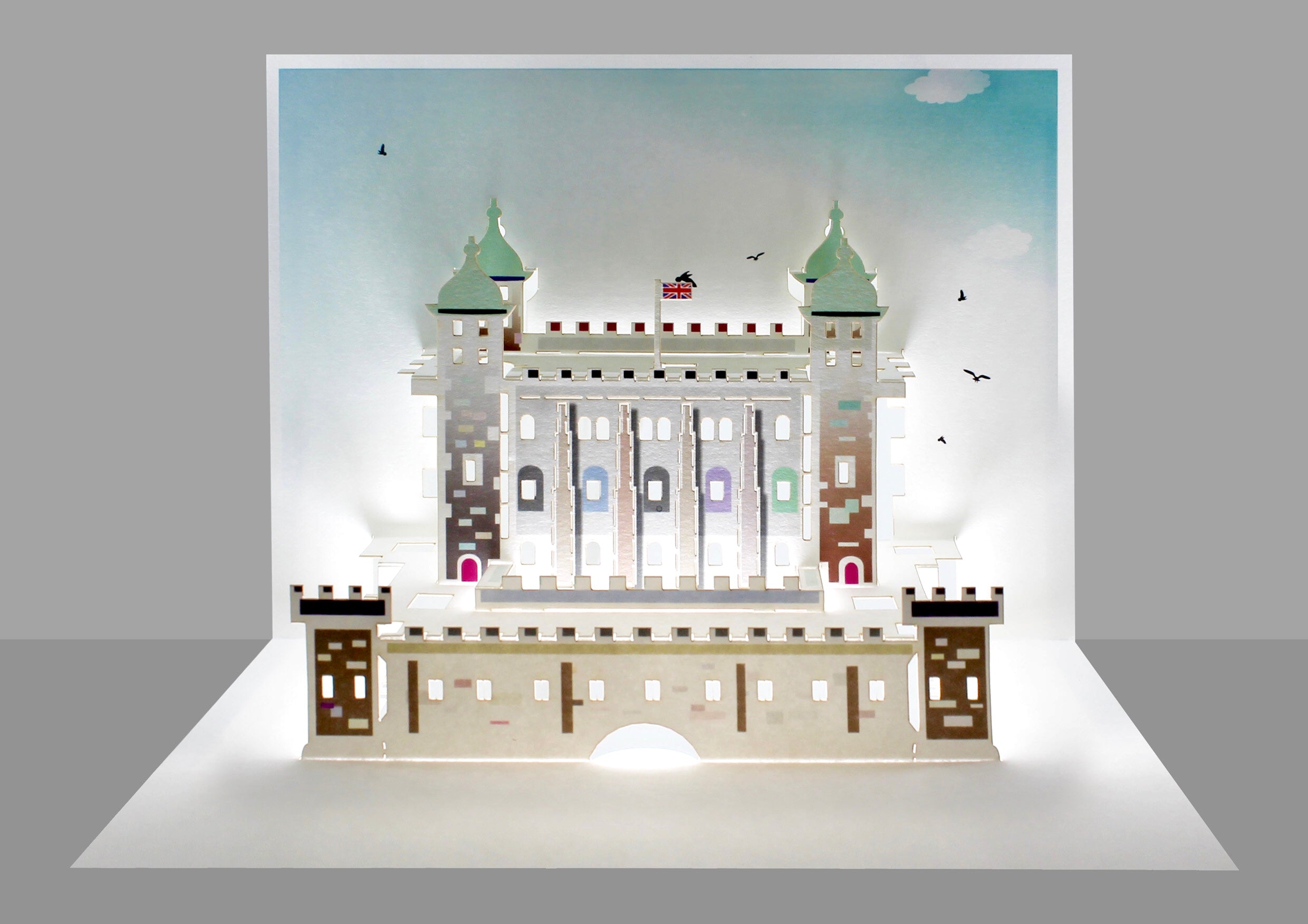 Tower of London Iconic London 3D pop Up Birthday Greeting Card