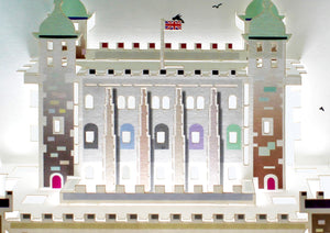 Tower of London Iconic London 3D pop Up Birthday Greeting Card