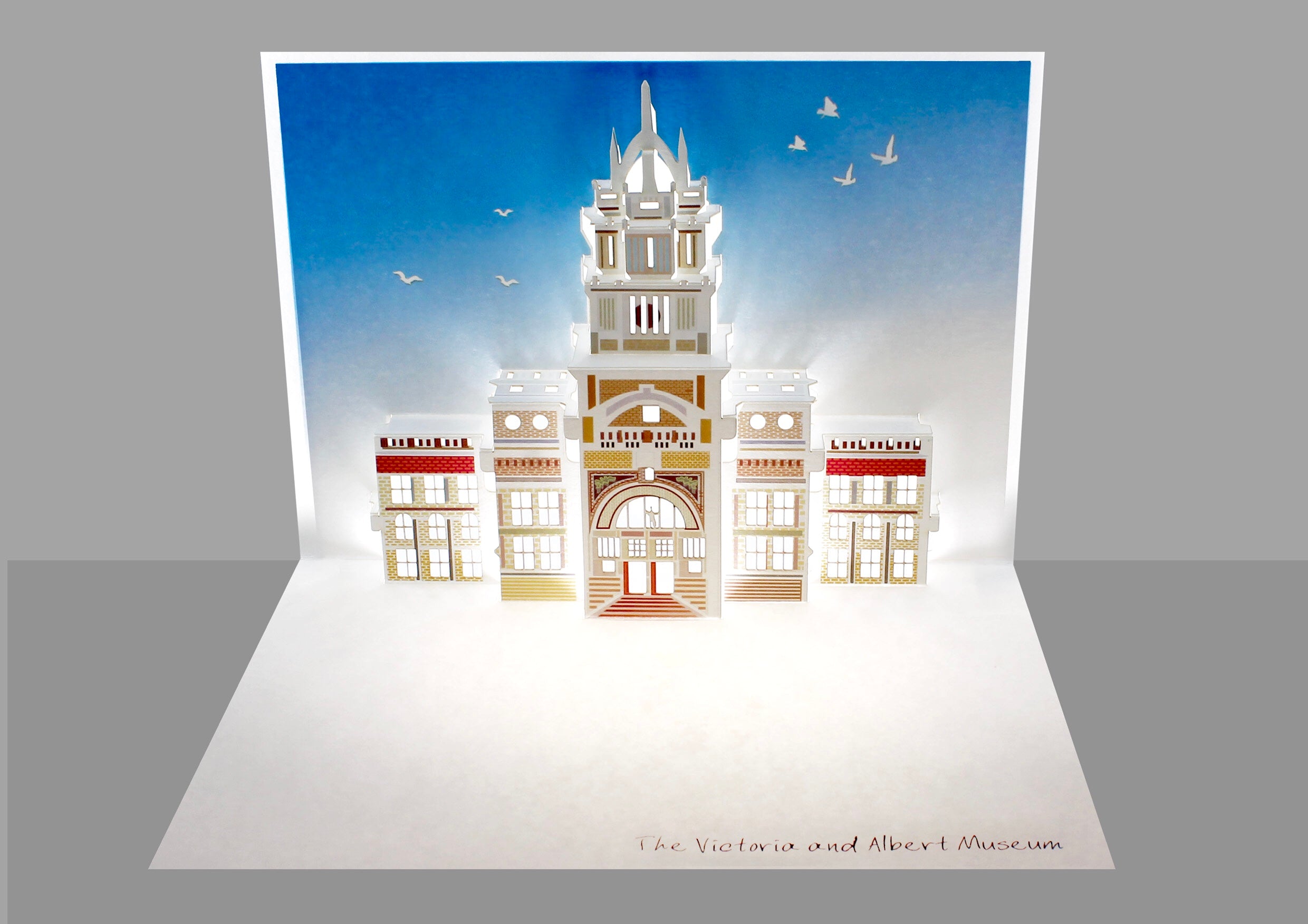 Victoria and Albert Museum Iconic London Landmarks 3D Pop Up Birthday Greeting Card